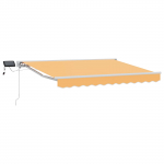 Manuaalne varikatus led-idega liivakarva 2,5 x 2 m