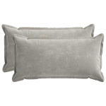 Diivanipadi 2 pcs houten helehall 40 x 80 cm &scaron;en&uuml;&uuml;lfabric