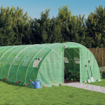 Kasvuhoone terasraamiga, roheline, 88 m&sup2;, 22x4x2 m