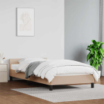 Voodiraam peatsiga ilma madratsita cappuccino 90x200 cm