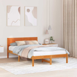 Voodi raam pruun 120 x 190 cm m&auml;nnipuit