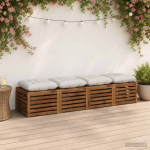Istumispatjad vianen 4 tk 100% pol&uuml;ester valge 40 x 40 x 12 cm