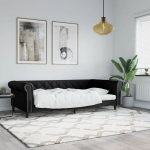P&auml;evavoodi, must, 100 x 200 cm, kunstnahk