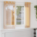 R&otilde;ngastihendiga kardinad 2 tk oranž 140x140 cm
