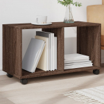 Ratastel kapp, pruun tamm, 72x33x42,5 cm, tehispuit