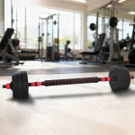 2-in-1 hantli komplekt must ja punane 121 x 19,5 x 19,5 cm