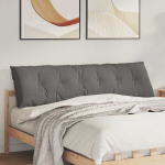 Seljatugi padi helehall 180 x 50 cm korter kangas