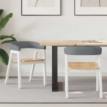 S&ouml;&ouml;gitoa toolid 2 pcs valge 54 x 57 x 73 cm tugev kummipuust