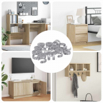 Kamlock mutrid 12 pcs h&otilde;bedane 12 x 10 mm teras