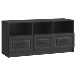 Telerikapp sahtliga must 102 x 34,5 x 47 cm tehispuit