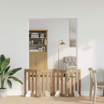 Volditav lemmikloomade aed 4 pcs k&auml;sit&ouml;&ouml; tamm 201 x 38 x 70 cm
