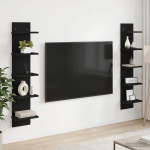 Seinariiul 2 pcs must tamm 22 x 15 x 100 cm tehispuit