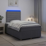 Led kastivoodiga madrats peaga helehall 120 x 190 cm kangas