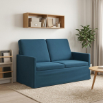 2-kohaline diivan sinine 130 x 81 x 82 cm samet