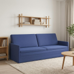 3 kohaline diivan politsei sinine 220 x 81 x 82 cm samet