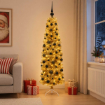 Kunstlik &otilde;huke j&otilde;ulupuu koos kaunistustega 180 cm 300 led-i