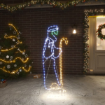 J&otilde;ulukarjase ja -lamba figuur 168 led 102,5x35 cm