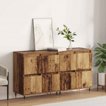 Kappide k&uuml;lgedel 2 pcs vana puit 120 x 35 x 70 cm tehispuit