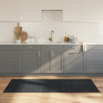 Vaip, ristk&uuml;likukujuline, hall, 80 x 200 cm, bambus