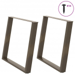 S&ouml;&ouml;gilaua jalad u-kujulised 2 tk, naturaalne teras, 90 x (72&ndash;73) cm, teras