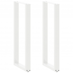 Baarilaua jalad u-kujulised, 2 tk, valged, 40 x (110-111) cm, teras