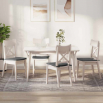 Istumispatjad 4 pcs tumehall 40 x 40 x 3 cm kangas