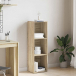 Raamaturiiul/telerialus, sonoma tamm, 36 x 30 x 114 cm