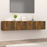 Telerikapid 2 tk, suitsutatud tamm, 80x30x30 cm, tehispuit