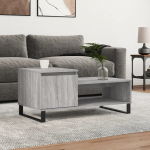 Kohvilaud, hall sonoma tamm, 100 x 50 x 45 cm, tehispuit