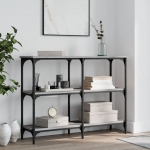 Konsoollaud, hall sonoma tamm, 100x29x75 cm, tehispuit