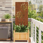 Aia privaatsuse kate rooste 50 x 140 cm kulunud teras