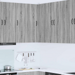 Seinakapp k&ouml;&ouml;ki riiuliga hall sonoma 57 x 57 x 100 cm tehispuit