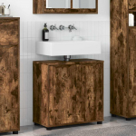 Vannitoa valamu kapp suitsetatud tamm 60 x 30 x 60 cm tehispuit