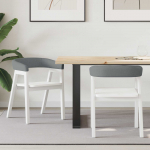 S&ouml;&ouml;gitoa toolid 2 pcs valge 54 x 57 x 73 cm tugev kummipuust