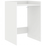 Pesumasina kapp ladustamisega valge 67,5 x 62 x 97 cm tehispuit