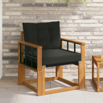 2 t&uuml;kk v&auml;li diivanikomplekt tugev acacia puit ja textilene