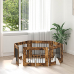 Koerav&auml;rav koos aluspuudega 6 pcs suitsutatud tamm 80 x 60 cm