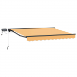 Manuaalne varikatus led-idega liivakarva 2,5 x 2 m