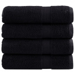 Premium-klassi k&auml;ter&auml;tikud solund 4 tk mustad 50 x 100 cm 600 g/m&sup2;