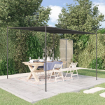 Varikatus, antratsiithall, 3x3 m 180 g/m&sup2;, kangas ja teras
