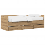 Voodiraam ladustamisega artisan tamm 80 x 200 cm tehispuit