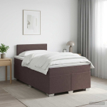 Vedruvoodi madratsiga peaga tume pruun 120 x 190 cm kangas