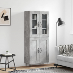 K&otilde;rge kapp, betoonhall, 69,5 x 34 x 180 cm,tehispuit
