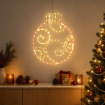Valgustusega j&otilde;ulukuul loviisa 160 led-i punane 55 x 65 cm