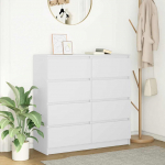 Puhvetkapp, valge, 100x35x99 cm, tehispuit