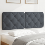 Voodipeatsi padi, tumehall, 120 cm, samet