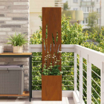 Aia privaatsuse kate rooste 32 x 140 cm kulunud teras