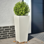 Aia taimekastid 2 tk, valge, 35x35x75 cm, teras