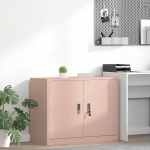 Hoiukapp ladustamisega roosa 90 x 40 x 70 cm k&uuml;lmvalsitud teras
