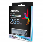 MEMORY DRIVE FLASH USB-C 256GB/SILV AELI-UE800-256G-CSG ADATA - 4711085938015